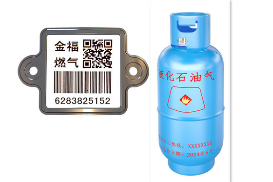 XiangKang गर्म बिक्री खरोंच प्रतिरोध UID QR 304 स्टील शीशे का आवरण गैस सिलेंडर बारकोड