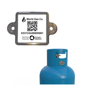 जियांगकांग सिलेंडर डिजिटल पहचान पहचान क्यूआर बारकोड टैग लेबल एंटी-यूवी के साथ