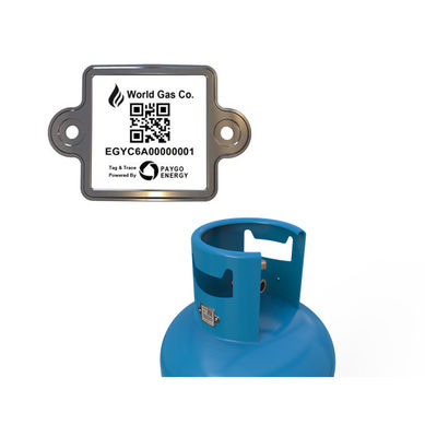 जियांगकांग एलपीजी सिलेंडर बारकोड टिकाऊ आउटडोर 20 साल पीडीए या मोबाइल द्वारा स्कैन