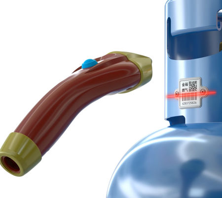 जियांगकांग सिलेंडर बार कोड लेबल उच्च तापमान प्रतिरोध 1900F एलपीजी सिलिंडरों के प्रबंधन के लिए