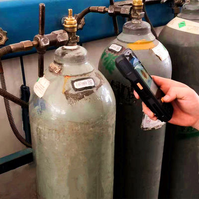 औद्योगिक गैस की बोतलों के लिए एसेट ट्रैकिंग मेटल सिरेमिक सिलेंडर बारकोड