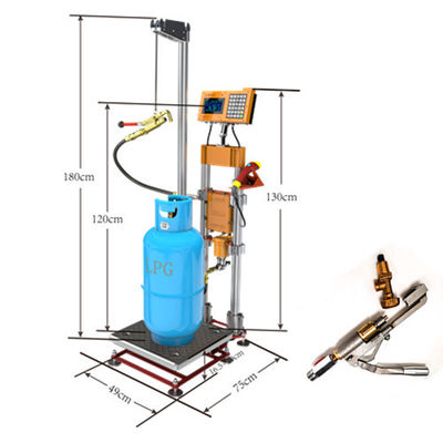जियांगकांग ATEX धमाका प्रूफ एलपीजी कुकिंग गैस सिलेंडर फिलिंग मशीन वायरलेस डेटा ट्रांसफर